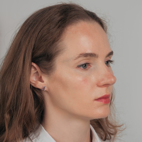 Пусеты Fiore Luna Pale Pink, SWE2127/2 PP S фото 2